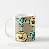 Mug Snooze & Café Répéter Zzz Visage Chambre à coucher (Gauche)