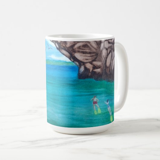 Mug Snorkeling au paradis (Devant droit)
