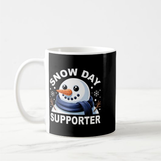 Mug Snow Day Suprter Fun Snowman Design For Winter Lov (Gauche)
