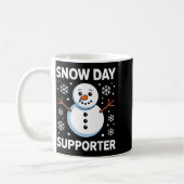 Mug Snow Day Suprter Snow Snowflake Snowman Winter Tea (Gauche)