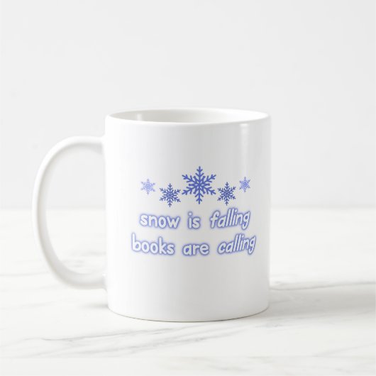 Mug Snow Falling Books (Gauche)