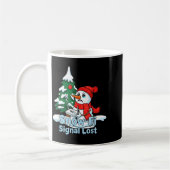 Mug Snow-fi Signal Lost Funny Snowman Christmas Art (Gauche)