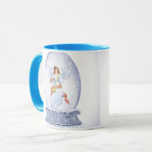 Mug Snow globe with angel illustration (Devant gauche)