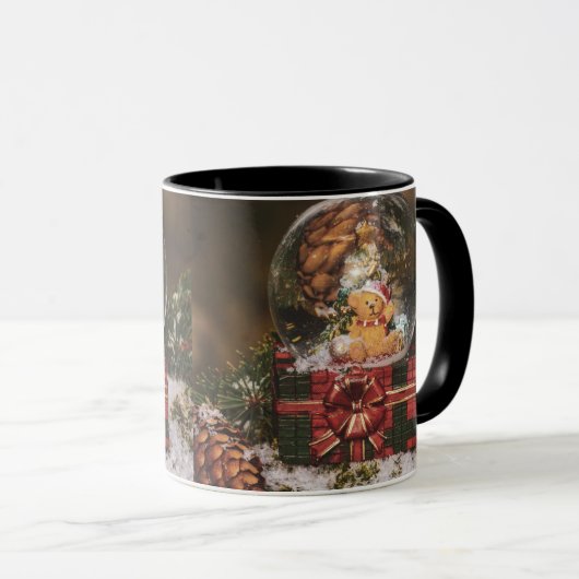 Mug Snow globe with cute Bear (Devant droit)