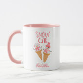 Mug Snow mignonne Snowman Snow Cone hiver (Gauche)