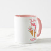 Mug Snow mignonne Snowman Snow Cone hiver (Devant droit)
