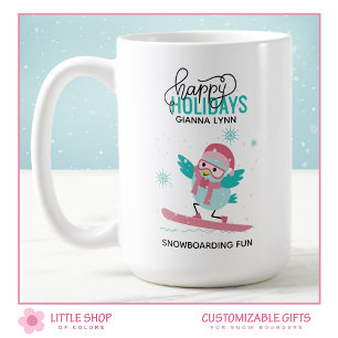 Mug Snowboard Bluebird Sports d'hiver personnalisés