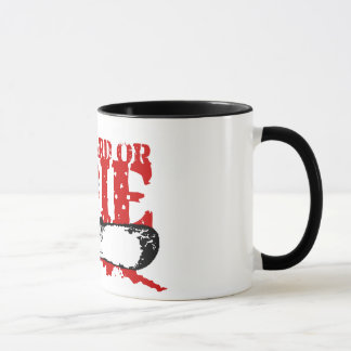 Mug snowboard BOARD OU DIE