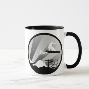 Mug snowboard. cercle.
