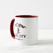 Mug snowboard de Park City Utah (Devant gauche)