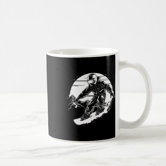 Mug Snowboard Dessin Snowboard Slope 2 (Droite)