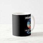 Mug Snowboard Maman Cool Mère Snowboard (Devant droit)