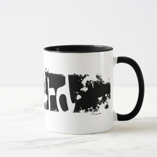 Mug snowboard. rayé.