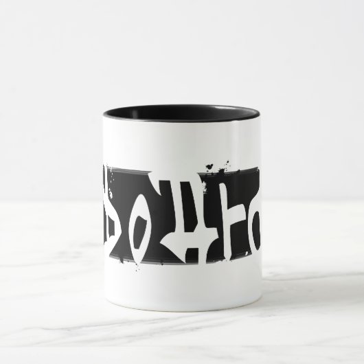 Mug snowboard. rayé. (Centre)
