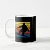 Mug Snowboard Retro Cadeau Vintage (Gauche)