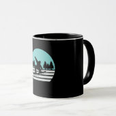 Mug Snowboard Rétro Vintage (Devant droit)