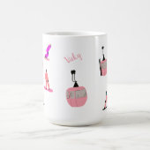 Mug Snowboard rose personnalisé (Centre)