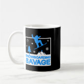 Mug Snowboard Savage Enfants Cool Jeunes Freestyle Nei (Gauche)