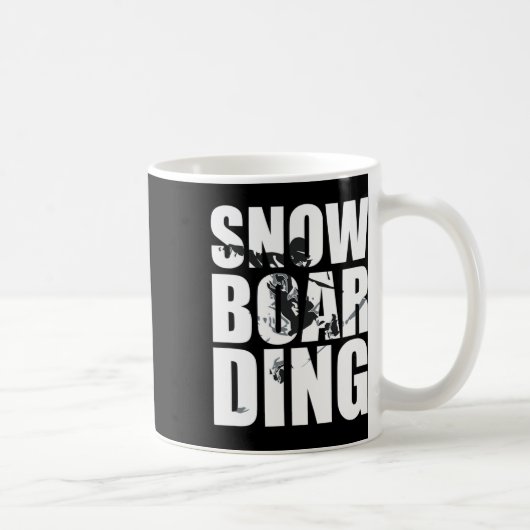 Mug Snowboard Saying Wintersport Fans Great Gif (Droite)