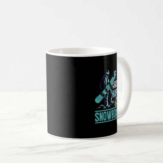 Mug Snowboard Si l'argent ne peut pas acheter le bonhe (Devant droit)