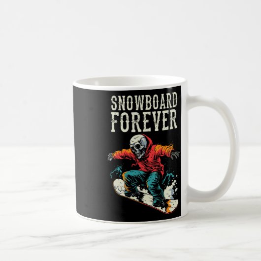 Mug Snowboard Skeleton - Snowboard Sports d'hiver (Droite)