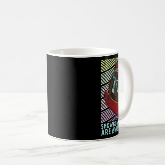 Mug Snowboard Ski Snowboard Activité compétitive (Devant droit)