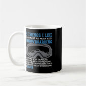 Mug Snowboard Snowboard Bacon 5 choses que j'aime Almo (Gauche)
