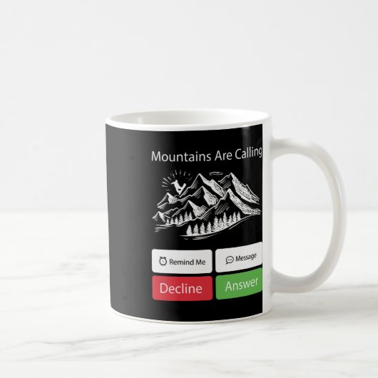 Mug Snowboard Snowboard Mobile Phone Display Mounta (Droite)