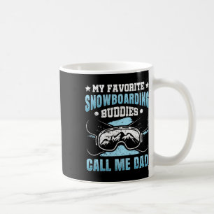 Mug Snowboard Snowboard Papa Père Père Vintage Ma Fave