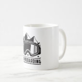 Mug Snowboard Snowboard Snowboard Snowboard Idée cadea (Devant droit)