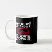 Mug Snowboard Snowboard Snowboardeur Ma drogue de choi (Gauche)