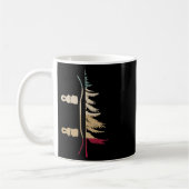 Mug Snowboard Snowboard Tree Snowboardeur Rétro (Gauche)