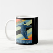 Mug Snowboard Snowboard Vintage Retro 2 (Gauche)
