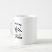Mug Snowboard Snowborder Ne me suivez pas (Devant gauche)