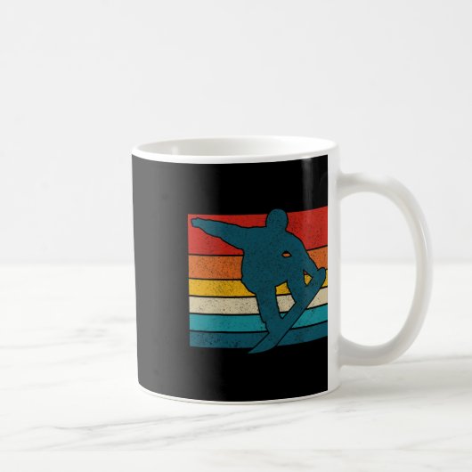 Mug Snowboard Vintage Retro Snowboard Snowboard G (Droite)