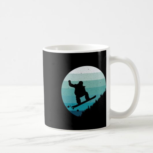 Mug Snowboard Vintage Snowboard Snow Winter Snowboar (Droite)