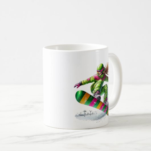 Mug Snowboarder  (Devant droit)