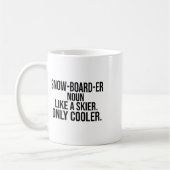 Mug Snowboarder Définition Dictionnaire Drôle Snowboar (Gauche)