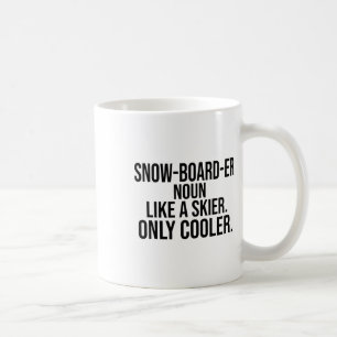 Mug Snowboarder Définition Dictionnaire Drôle Snowboar