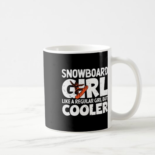Mug Snowboarder Girl Snowboard Cadeaux Snowboard Wint (Droite)