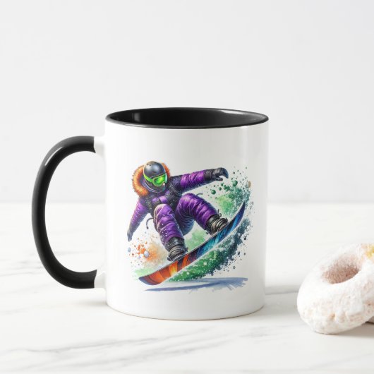 Mug Snowboardeur (Avec donut)