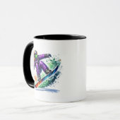 Mug Snowboardeur (Devant gauche)