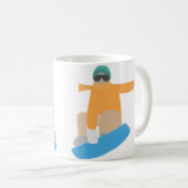Mug Snowboardeur (Devant droit)