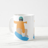 Mug Snowboardeur (Devant gauche)