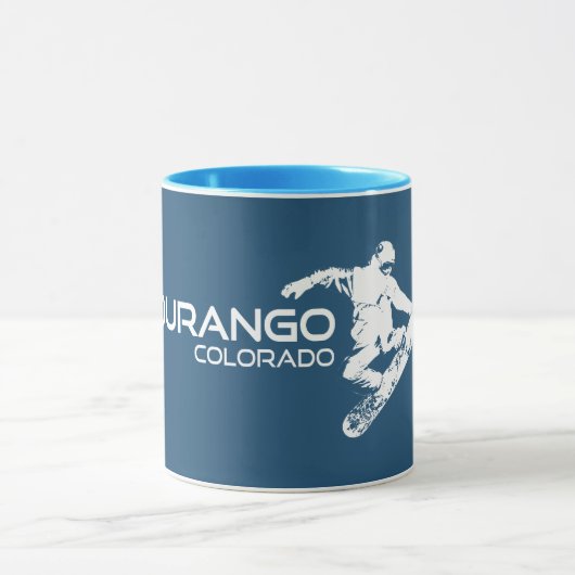 Mug Snowboardeur de Durango Colorado (Centre)