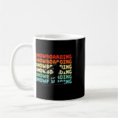 Mug Snowboardeur Retro Snowboard Lover (Gauche)