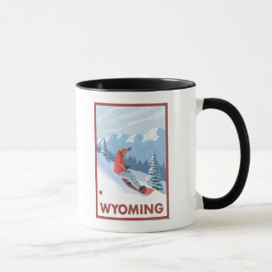 Mug Snowboardeur scèneWyoming