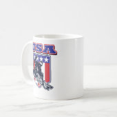 Mug Snowboardeur USA (Devant gauche)