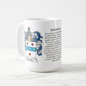 Mug Snowden, l'origine, la signification et la crête (Devant gauche)