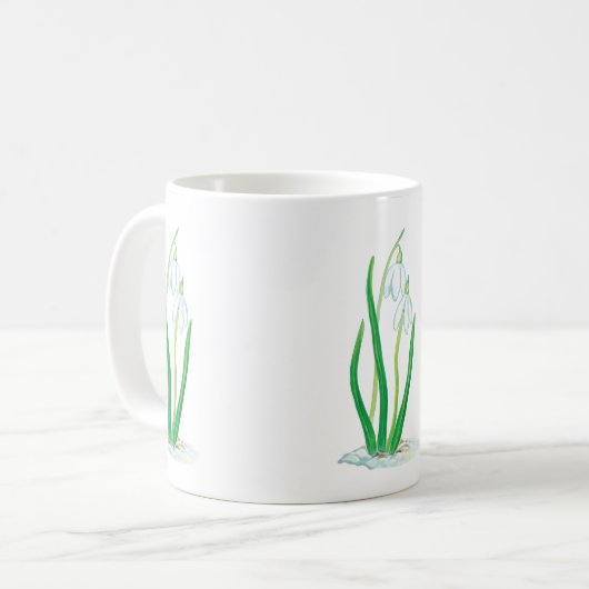Mug Snowdrops (Galanthus nivalis) (Devant gauche)